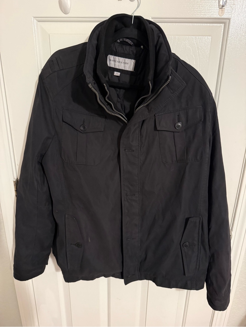 Marc New York Black Military Field Jacket